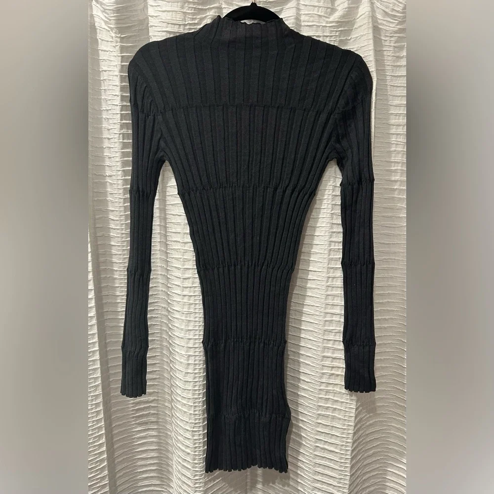 NWT Zara Mock Neck Sweater Dress - Picture 3 of 3